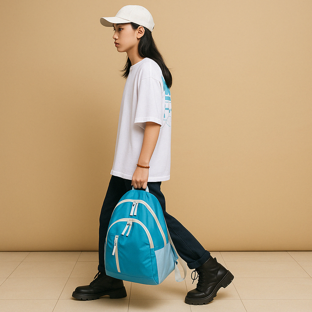 Men’s lightweight backpack with foldable design, water-resistant fabric, and breathable straps, ideal for hiking and travel
