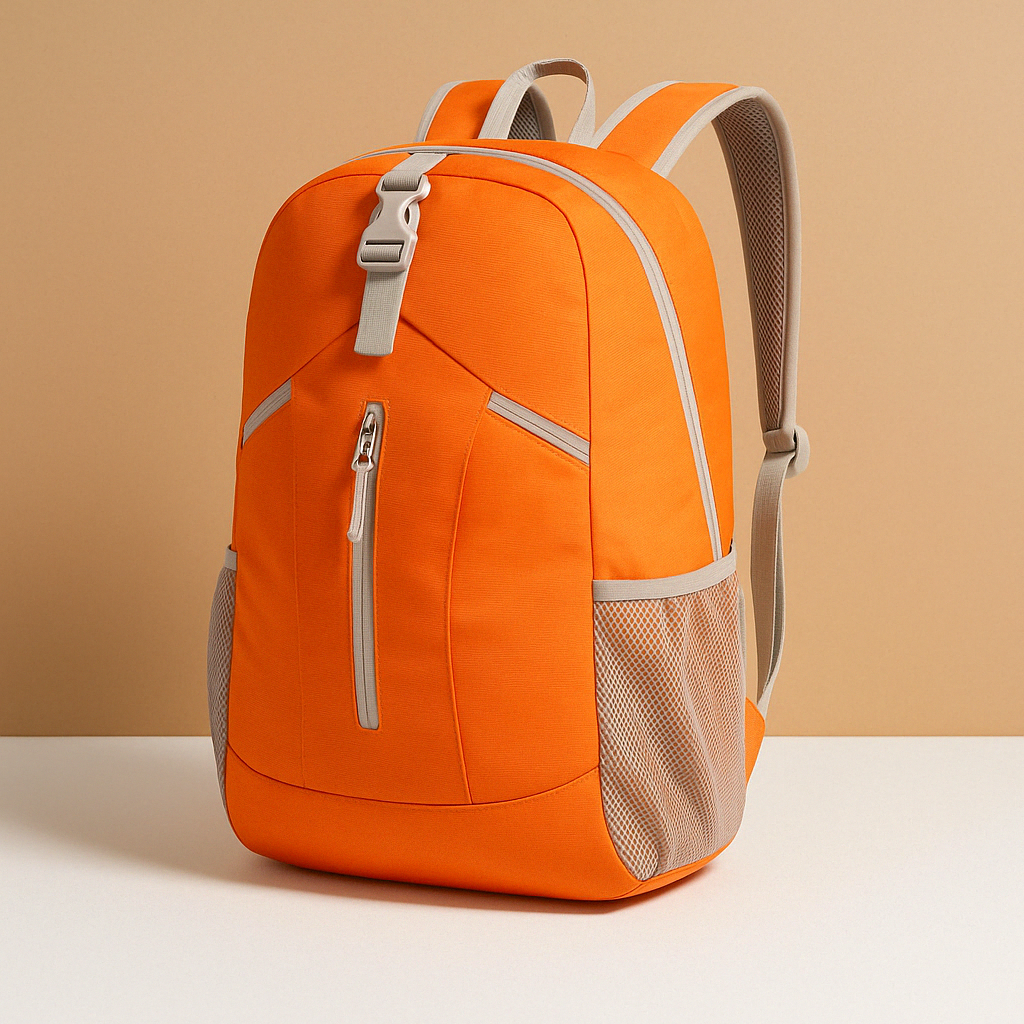 Men’s lightweight backpack with foldable design, water-resistant fabric, and breathable straps, ideal for hiking and travel