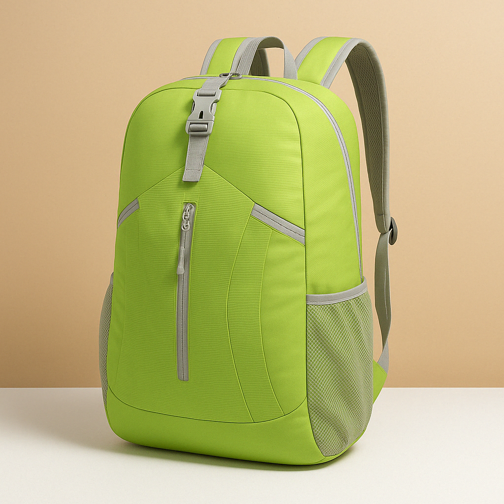 Men’s lightweight backpack with foldable design, water-resistant fabric, and breathable straps, ideal for hiking and travel