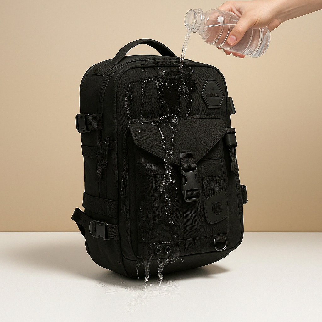 Men’s tactical anti-theft sling bag with waterproof zippers, hidden compartments, and MOLLE straps for secure and organised travel
