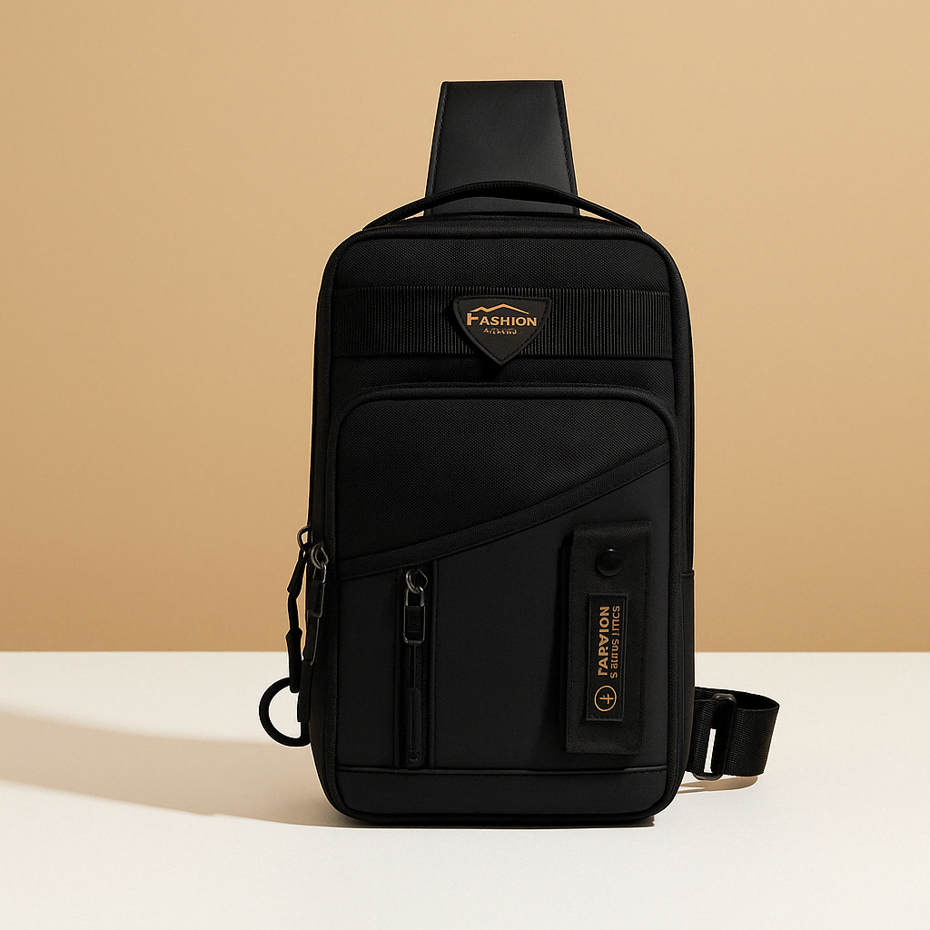 Men’s anti-theft messenger bag with waterproof compartments, multiple zippered pockets, and lightweight strap for daily professional use