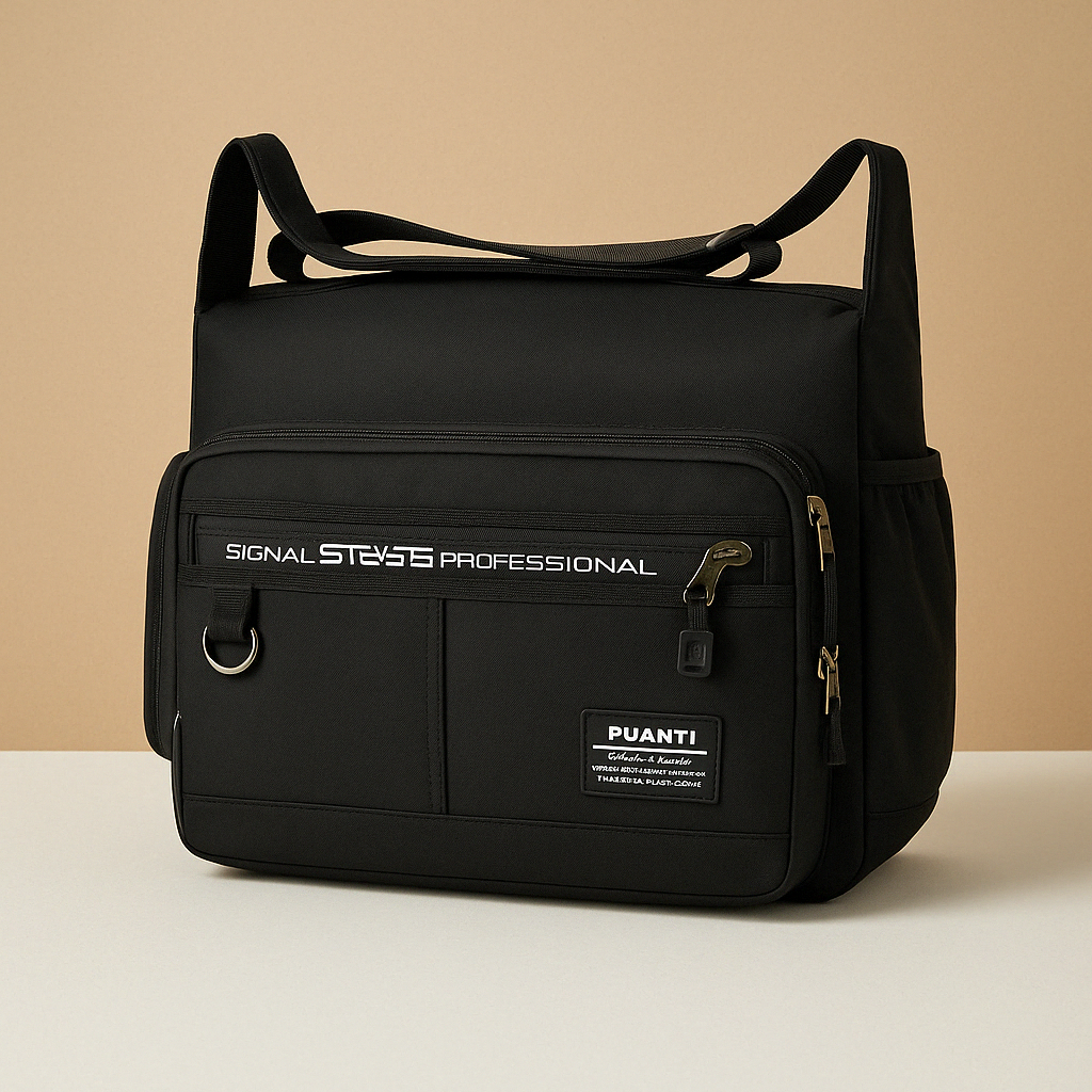 Women’s anti-theft messenger bag with waterproof pockets, adjustable strap, and multiple compartments for commuting and daily use